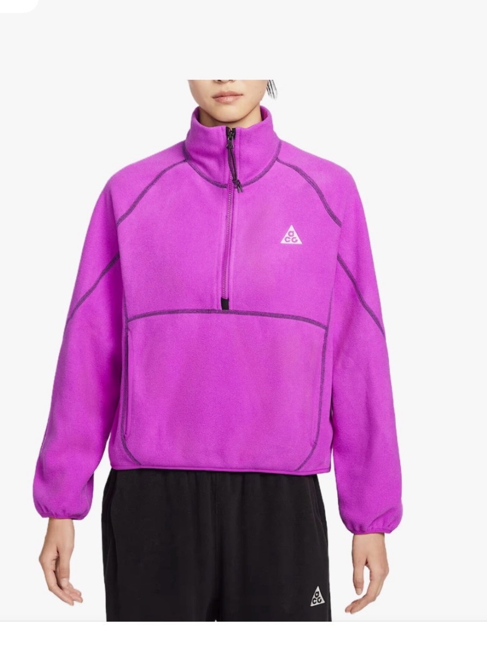 Nike Women's ACG "Wolf Tree" 1/2-Zip Top Size M NWT